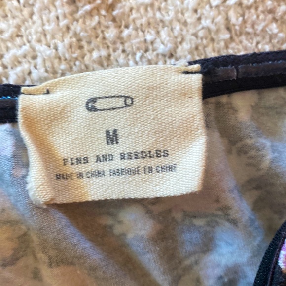 Black floral bandeau bra - Picture 2 of 4